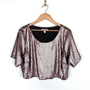 SALE 🛍️ ASHLEY NELL TIPTON FOR BOUTIQUE Sequin Party Top Womens Size 2X
